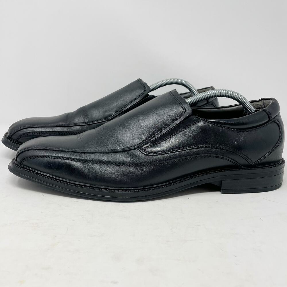 Dockers Black Leather Slip On Loafers Mens Size 11